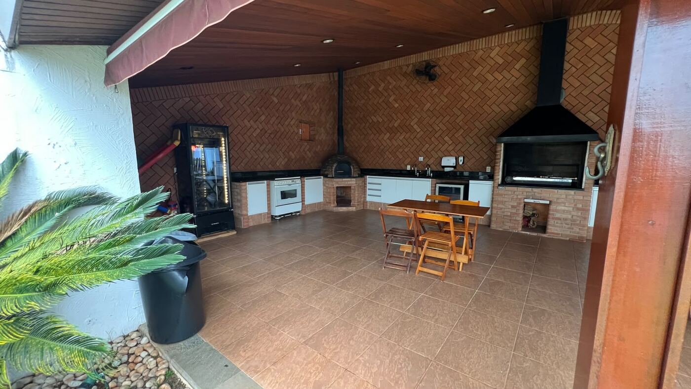 Área gourmet vista da varanda
